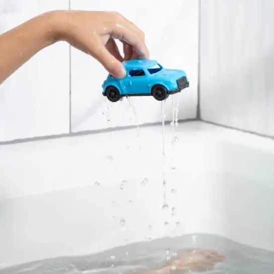 Boat Bath Toy Set for Toddlers, Carry Ship & 4 Mini Cars &ndash; Fun Water Toys for Bath, Pool, Beach Play, Safe & Non-Toxic Ferry Boat Toy image {8}