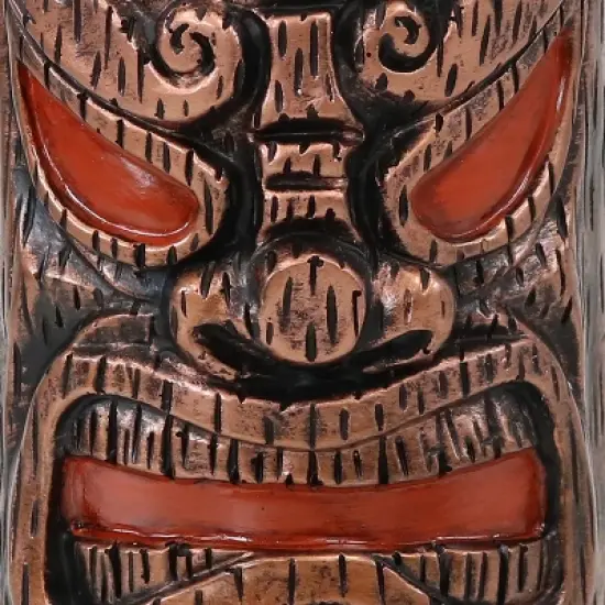 Sunnydaze Outdoor 3-in-1 Adjustable Height Tiki Face Patio and Lawn Torch Light Set image {3}