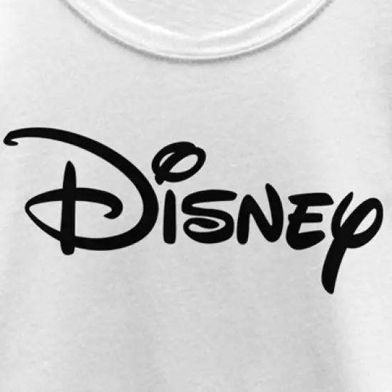 Girl's Disney Black and White Classic Logo T-Shirt image {1}