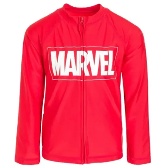 Marvel Avengers Rash Guard Swim Shirt Toddler to Big Kid  image {6}