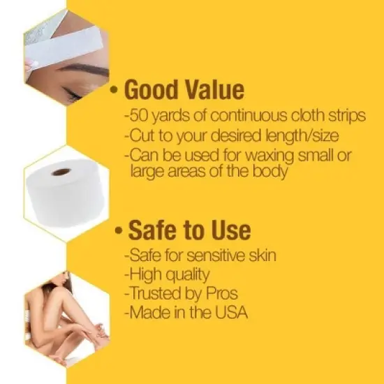 GiGi Cloth Epilating Roll - 50 Yards (PACK OF 2) image {3}