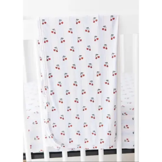 Stretchy Swaddle | Cherry Picker | Charlie Lou Baby image {3}