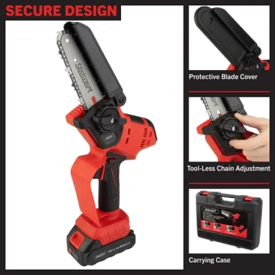Stalwart Mini Chainsaw with Rechargeable Battery image {4}