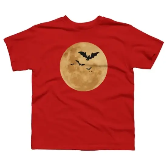 Boy's Design By Humans Halloween - Moon By MonkeyStore T-Shirt image {3}