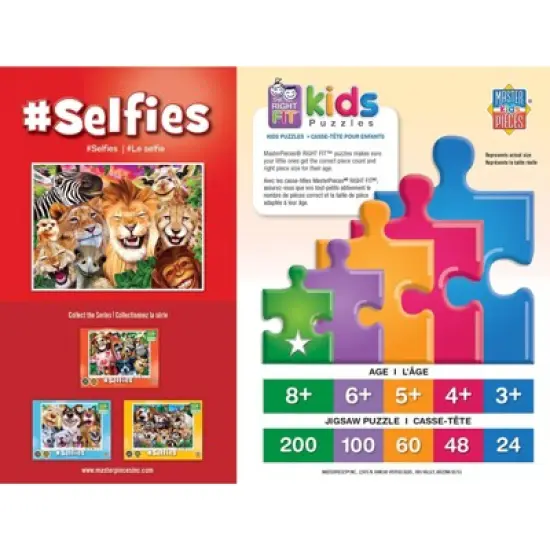MasterPieces Inc Selfies Safari Sillies 200 Piece Jigsaw Puzzle image {1}