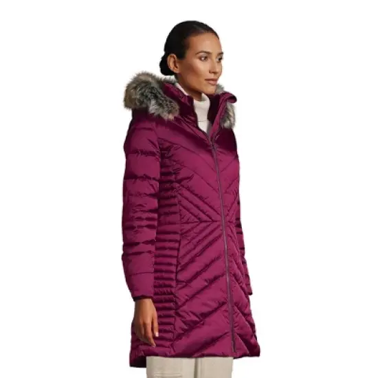 Lands' End Women's Insulated Cozy Fleece Lined Primaloft Coat image {2}