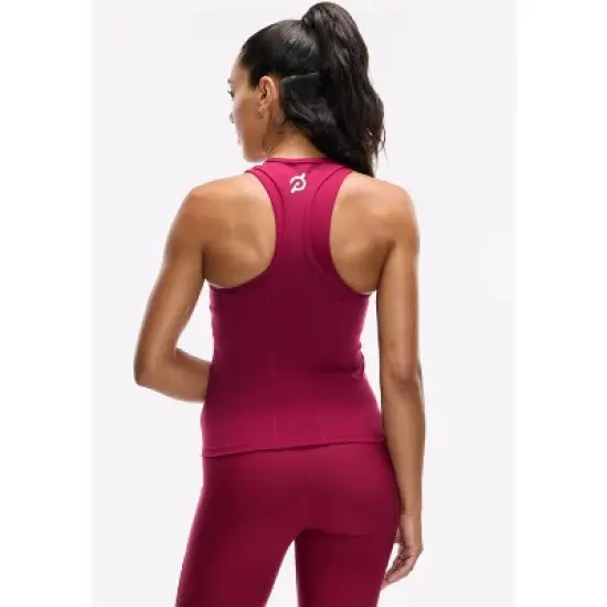 Peloton Women's Cadent Slim Racerback Tank, Beet Red image {5}