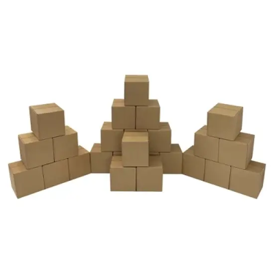 UOFFICE Pack of 25 Corrugated Boxes 16" x 16" x 16" Cube Boxes For Shipping image {4}