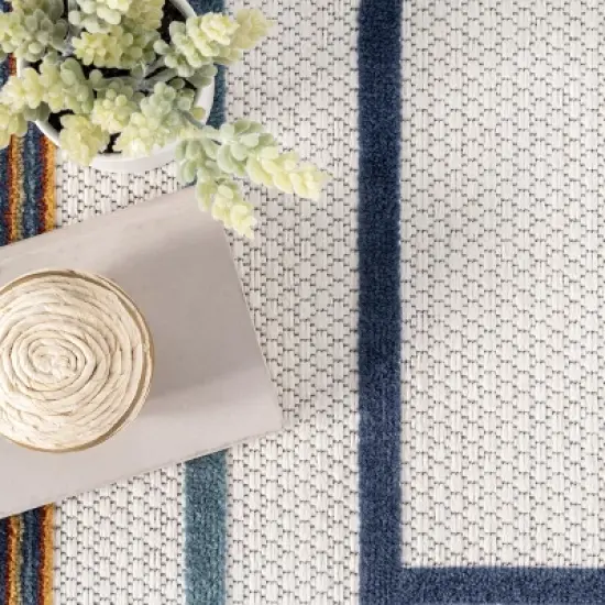 nuLOOM Bennie Transitional Striped Indoor/Outdoor Patio Area Rug image {5}