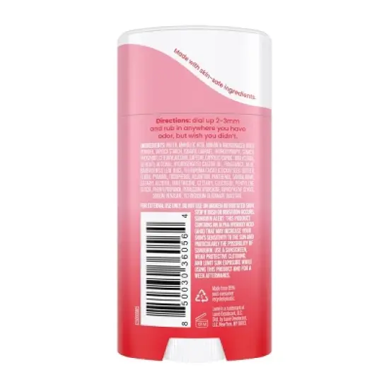 Lume Invisible Cream Deodorant Stick - Floral/Rose Scent - 2.2oz image {2}