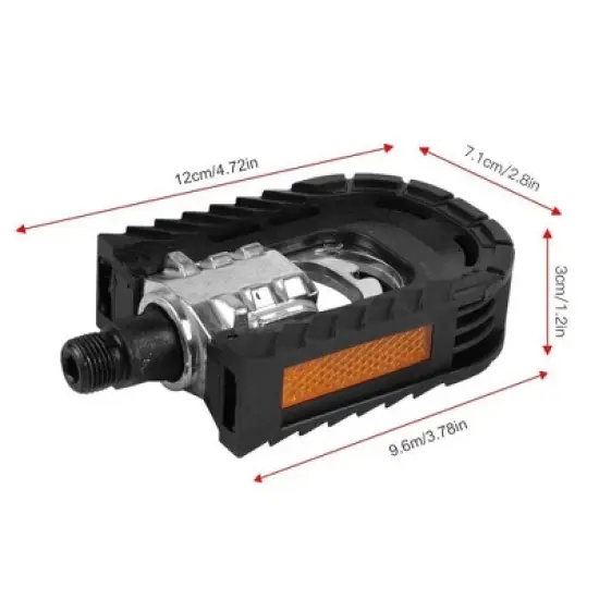 Aghana Digitals Aluminum Alloy Folding Bike Pedals with Anti-Skid Nails & Sealed Bearing for MTB, image {4}