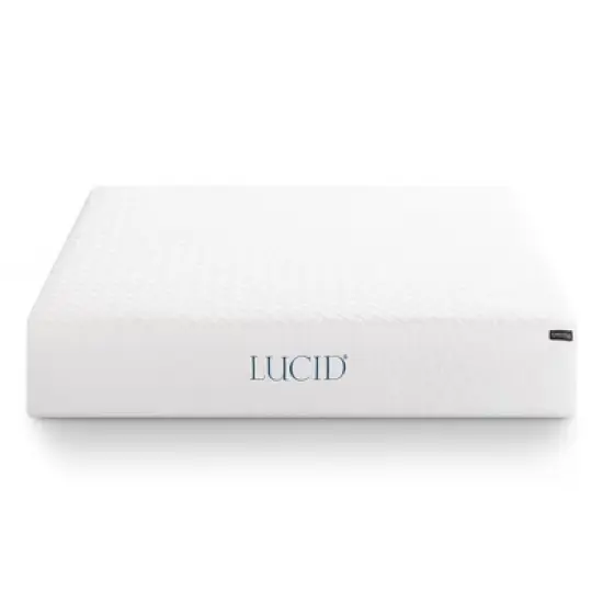 Lucid Comfort Collection  Medium 10" Gel Memory Foam Mattress image {3}