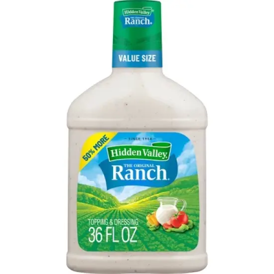 Hidden Valley Original Ranch Salad Dressing & Topping - Gluten Free - 36fl oz image {7}
