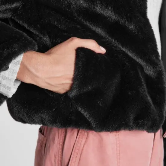 Women's Zip-Front Faux Fur Jacket - Wild Fable&trade; image {6}