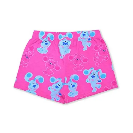 Nickelodeon Girl's Blue's Clues 2 Piece Active Wear Coordinates, Graphic Printed T-Shirt and Shorts Bundle Set for toddler image {2}