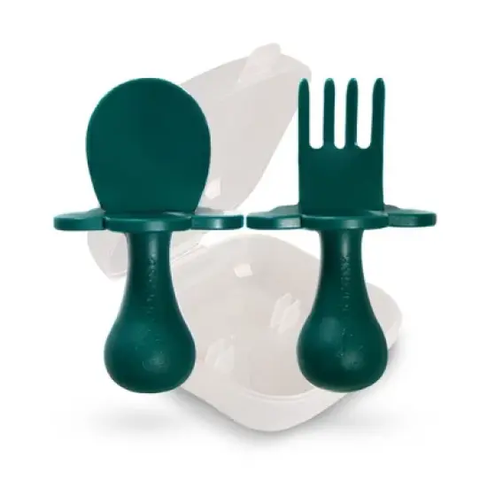 Grabease Toddler Utensils, Baby Spoon and Fork Cutlery, BPA-Free & Phthalate-Free - 1 Set image {11}