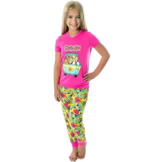 Scooby Doo Girls' Mystery Machine Shirt And Pants 2 PC Pajama Set image {6}