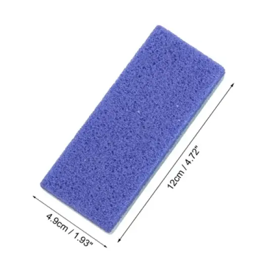 Unique Bargains Foot File Exfoliating Scrub Stone Double Sided Fine and Coarse Pumice Stone Foot Care 2 Pcs Purple image {3}