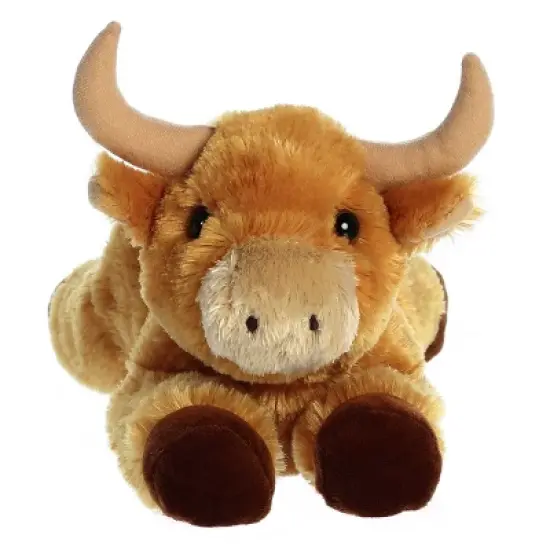 Aurora Flopsie 12" Toro Bull Brown Stuffed Animal image {1}