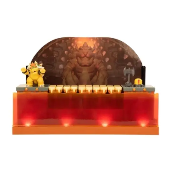 Nintendo Super Mario Deluxe Bowser Battle Action Figure Playset image {2}