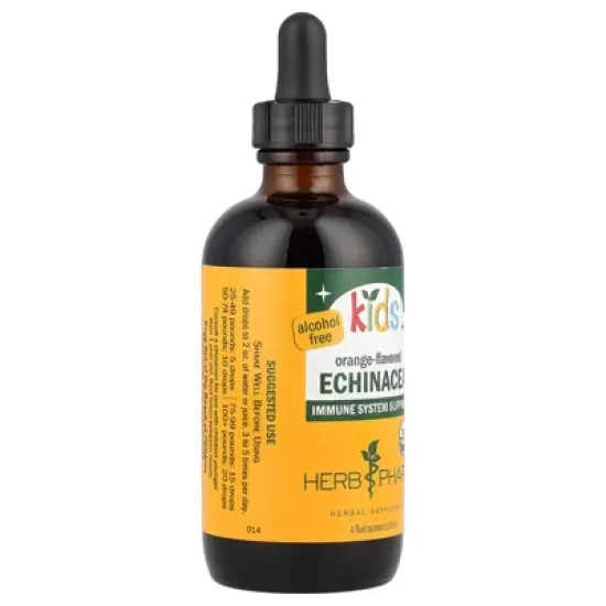Herb Pharm Kids Echinacea, Alcohol Free, Orange , 4 fl oz (120 ml) image {3}