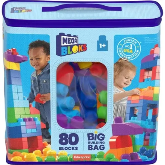 MEGA BLOKS Big Building Bag Playset - 80pcs image {5}