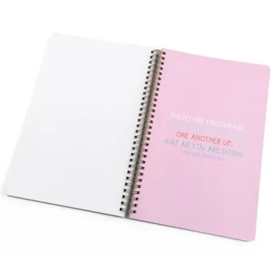 Church Notes 160pg Ruled Spiral Notebook 10.25"x6.25" Happy Icons image {5}