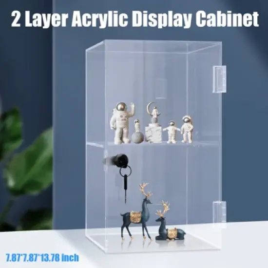 YIYIBYUS Acrylic Riser Display Shelf, Tiered Display Stand Small Risers for Display image {2}