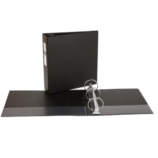 Avery Economy 3 Ring Binder, 3" Round Rings, 1 Black Binder (03602) image {5}