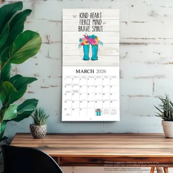 Hopper Studio Love the Journey 2026 12"x24" Hanging Square Wall Calendar Plastic-Free image {4}