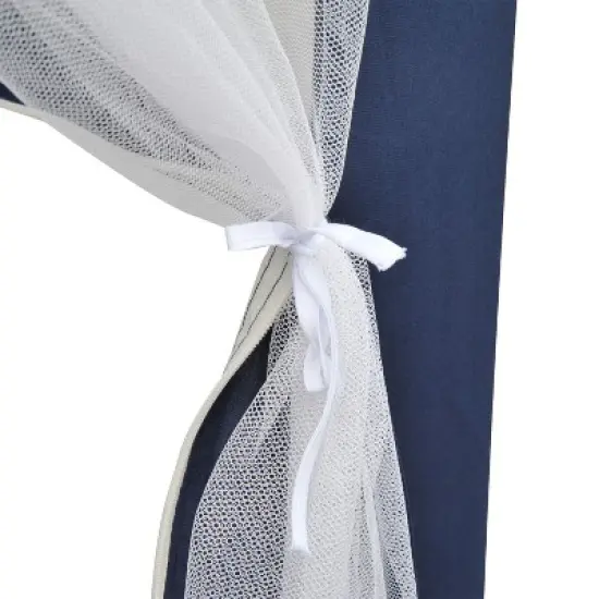 Outsunny 13' x 11' Outdoor Party Tent Hexagon Sun Shelter Canopy with Protective Mesh Screen Walls & Proper Sun Protection image {7}