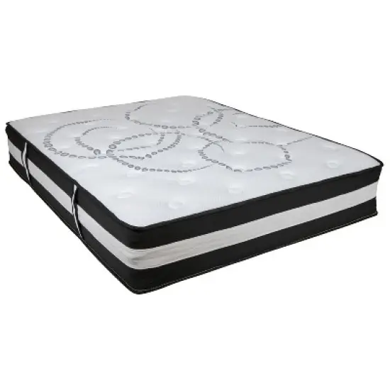 Emma and Oliver 12" Mattress & Gel Memory Foam Topper Bundle Set image {3}