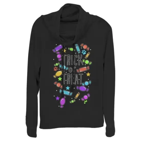 Junior's Lost Gods Halloween Candy Explosion Cowl Neck Sweatshirt image {4}