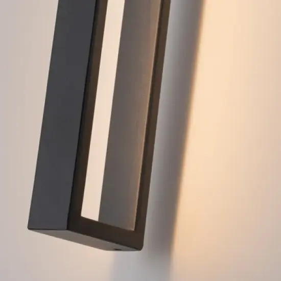 LLHZSY 31  7/10" Matte Black Modern Integrated LED Outdoor Wall Light Fixture Wall Mount for Exterior Porch Yard Patio Garage image {7}