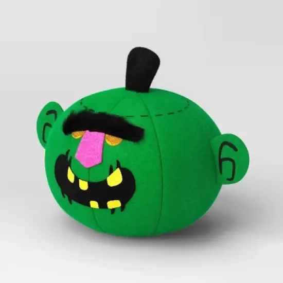 Fabric Pumpkin Monster Figurine - Hyde and EEK! Boutique&trade; Green image {2}