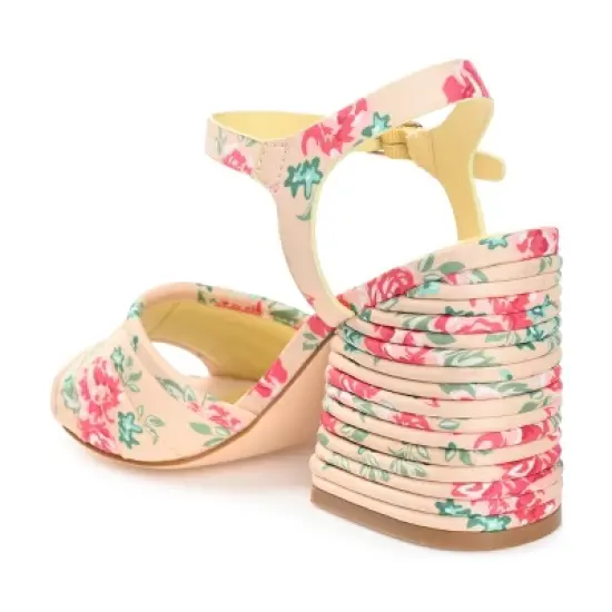 Journee Collection Womens Charmaine Tru Comfort Foam Layered Block Heel Sandals image {6}