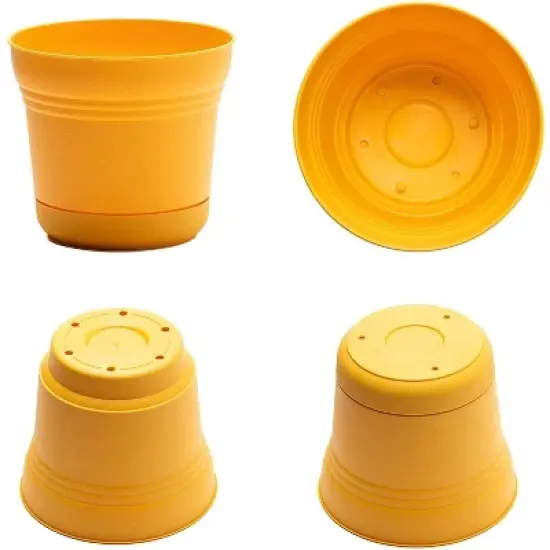 Bloem Saturn Collection Planter with Saucer image {2}