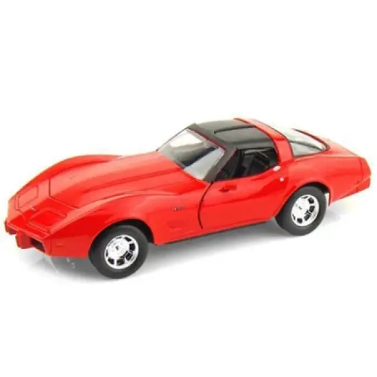 1979 Chevrolet Corvette Red 1/24 Diecast Model Car by Motormax image {1}