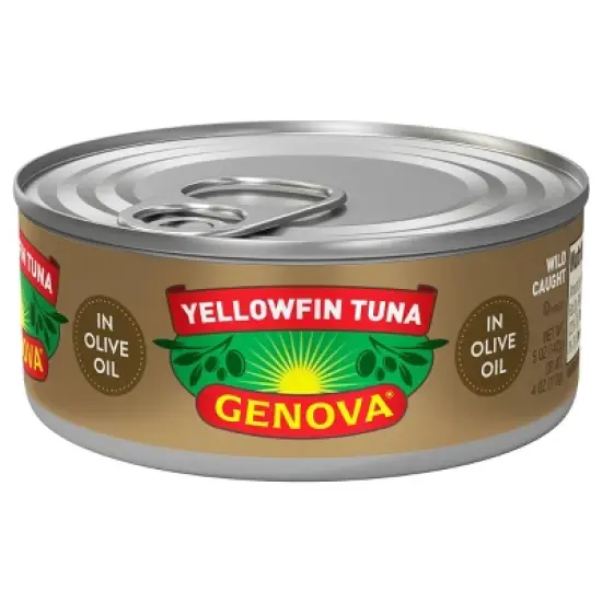 Genova Solid Yellow Fin Tuna in Olive Oil - 5oz image {4}