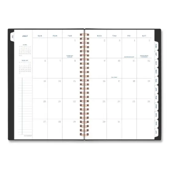 At-A-Glance Signature Lite Academic Weekly Monthly Planners 12-Month July 2025 to June 2026 Black Cover 8 x 5 image {2}