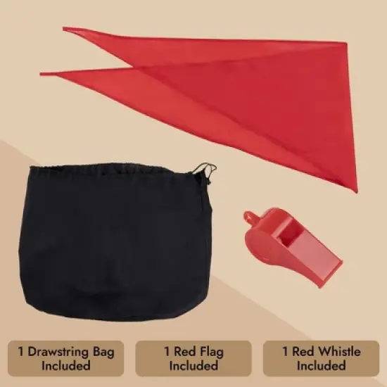 Blue Panda 50 Foot Tug of War Rope with Flag for Outdoor Games, Field Day, Summer Camp, Family Reunion, Team Building, Brown image {4}