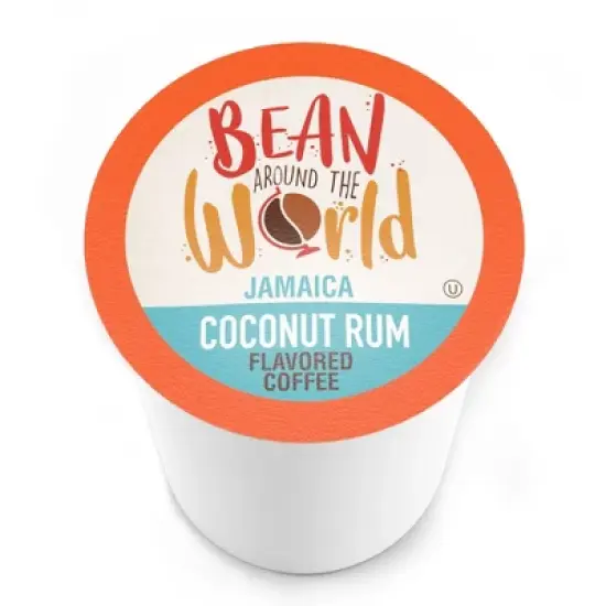 Bean Around The World Coconut Rum Flavored Coffee Pods,Keurig compatible, 40 CT image {10}
