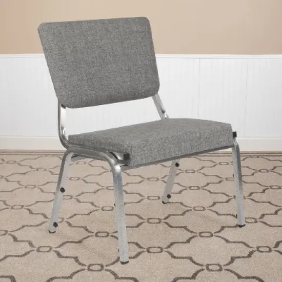 Emma and Oliver 1000 lb. Antimicrobial Bariatric Open Back Chair image {13}