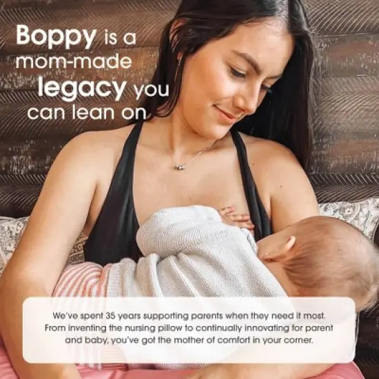 Boppy Nursing Pillow Organic Cotton Cover - Green Leaves image {3}