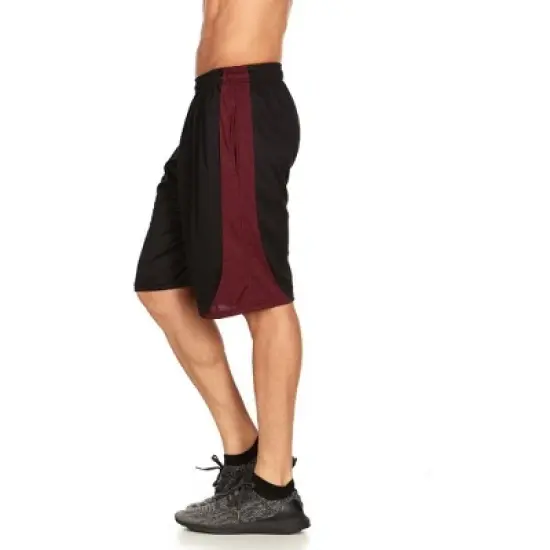 Mens Moisture Wicking Athletic Basketball & Gym Workout Shorts with Pockets image {2}