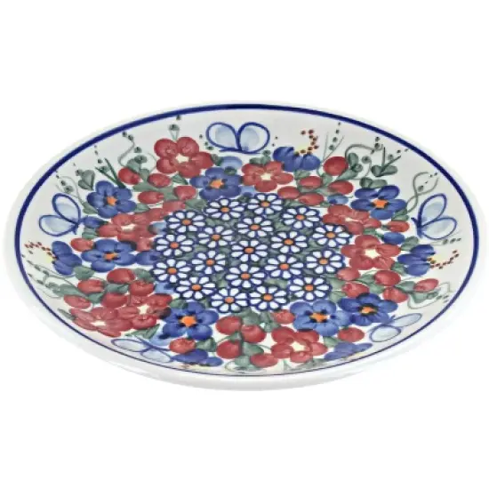 Blue Rose Polish Pottery 195 Vena Small Dessert Plate image {3}