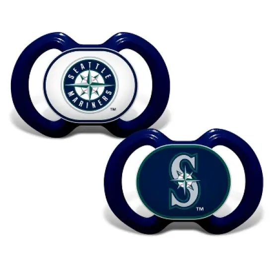 BabyFanatic Officially Licensed Unisex Pacifier 2-Pack - MLB Seattle Mariners image {1}