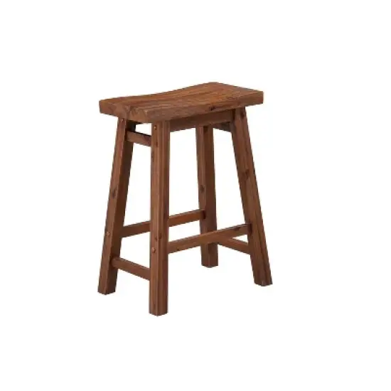 3pc Rectangular Brittany Bar Height Dining Set Wire Brushed Finish Chestnut - Boraam image {5}