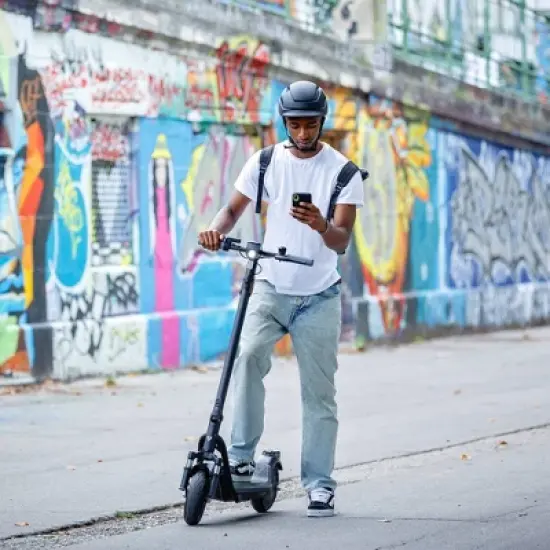 NIU KQi 100P Foldable Electric Kick Scooter 18 Max Speed with 17.4mph - Gray image {7}