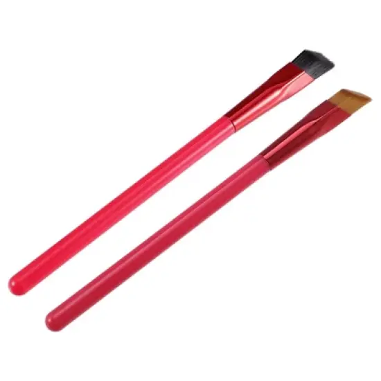 Unique Bargains Multifunction Three-dimensional Eyebrow Concealer Brush Small Coffee Black Bristle 2pcs image {5}